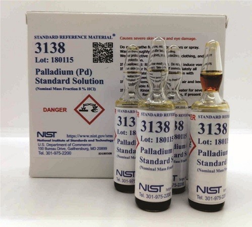 SRM 3138 - 鈀(Pd)標(biāo)準(zhǔn)溶液