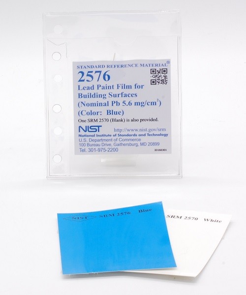 SRM 2576 - 建筑表面鉛涂料(標稱鉛5.6毫克/厘米)2)(顏色：藍色)