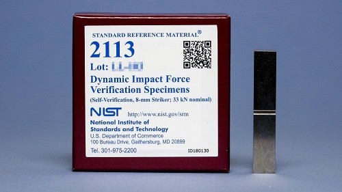 SRM 2113 - 動態沖擊力驗證樣本(自驗證，8毫米前鋒；33 kN標稱)