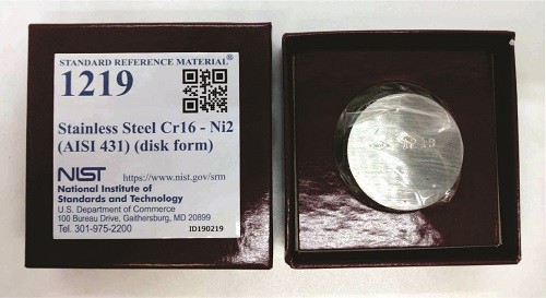 SRM 1219 - 不銹鋼CR16-Ni2(AISI 431)(圓盤形式)