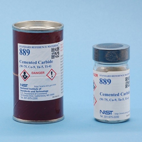 SRM 889 - 硬質(zhì)合金(W-75，Co-9，Ta-5，Ti-4)標準品