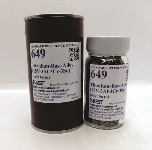 SRM 649 - 鈦基合金(15V-3Al-3Cr-3Sn)標(biāo)準(zhǔn)品